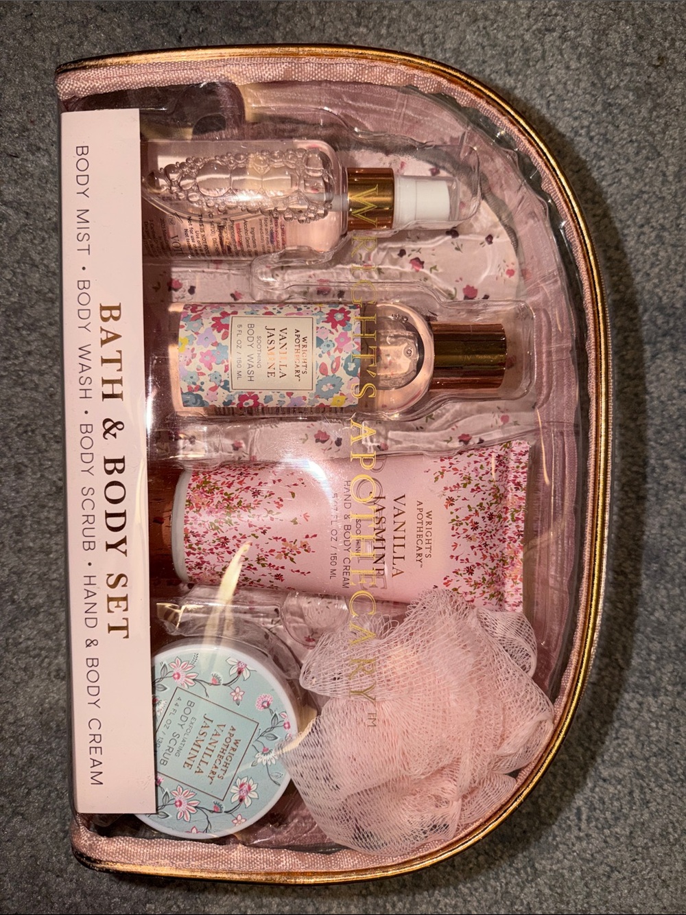 Vanilla Jasmine Pink Bath & Body Gift Set